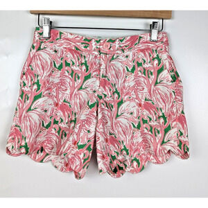 LILLY PULITZER Ladies Buttercup Shorts PINK COLONY Flamingo Size 2
